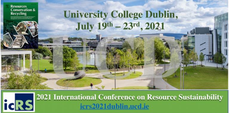 icRS 2021 International Conference in Resource Sustainability – 19-23 ...